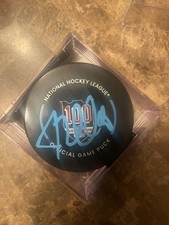 JT Miller New York Rangers Centennial Off Game Signed Hockey Puck Autograph
