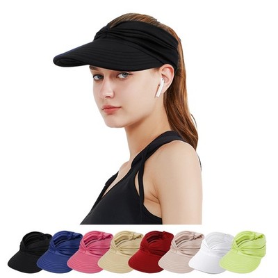 Sun Visor Hüte für Damen, mit großer Krempe Faltbar Visor Cap Strand Hut Sonn...