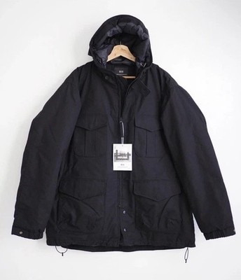 Uniqlo x Engineered Garments NY Hooded Parka Coat Jacket Black HeatTech XL Men's