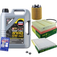 Mann Inspektionspaket 5 L Liqui Moly Top Tec 4100 5W-40 FüR Opel Corsa E