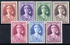 Belgium, 1931, COB 326/32: €82, Tuberculosis Control, Elizabeth as a Nurse, MH