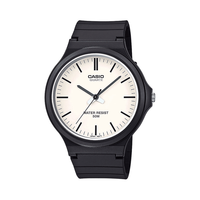 Casio Armbanduhr MW-240-7EVEF Analog Casio Collection Deutlich Resinband Schwarz