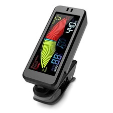 Guitar Tuner, Clip On 3-in-1 Metronome Tuner Tone Generator with LCD Color Sc...