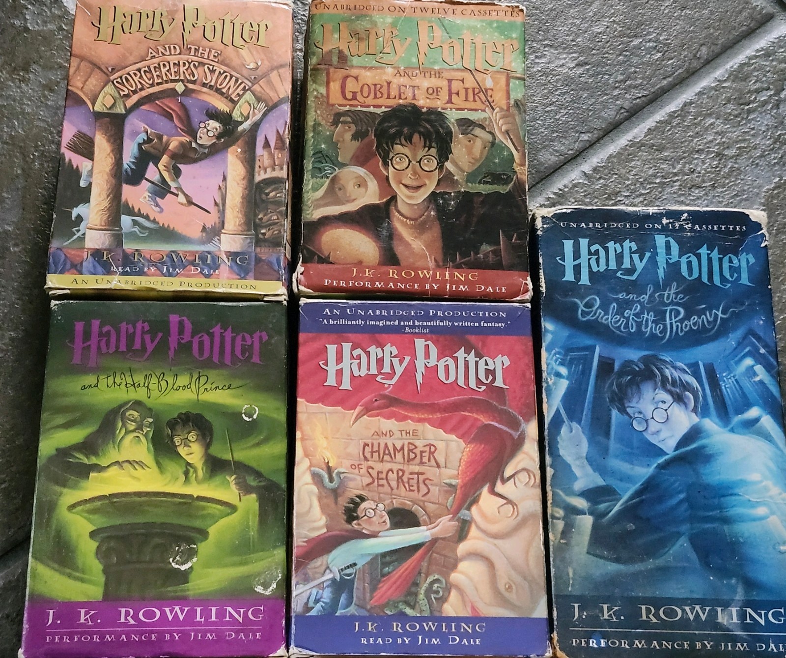Harry Potter Series 1-5 Audio Book Set Complete Cassette JK Rowling Jim Dale foto 2