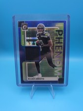 2025 Panini Donruss Optic Elijah Arroyo Rookie Phenom Relic Blue Hyper Prizm RC