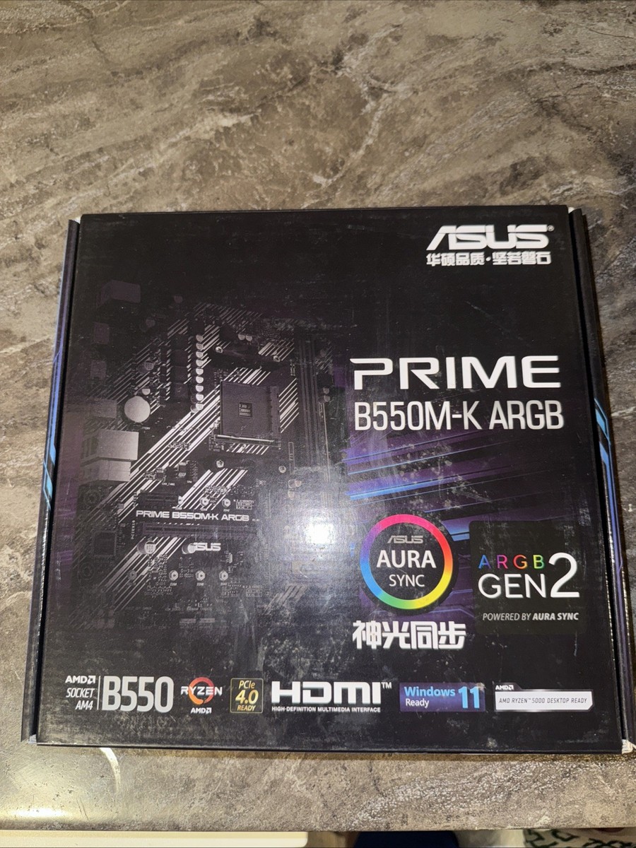 ASUS Prime B550M-K AM4 Micro-ATX DDR4 Motherboard | eBay