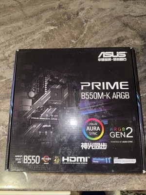 ASUS Prime B550M-K AM4 Micro-ATX DDR4 Motherboard