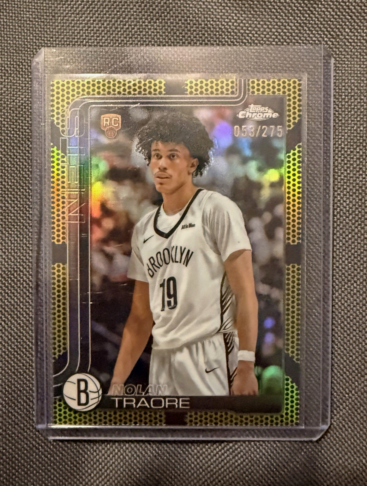 Topps 2025-26 Chrome Nolan Traore RC Yellow Basketball Refractor #269 /275
