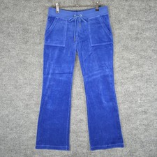 vtg y2k Juicy Couture Pants Womens Small Blue Velour