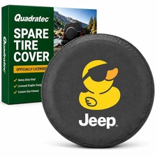 Quadratec Officially Licensed Spare Tire Cover - Fits Jeep Wrangler Cj Yj T... Quadratec Officially Licensed Spare Tire Cover - Fits Jeep Wrangler Cj Yj T...