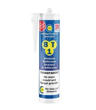C-Tec BT1 Clear Polymer Bathroom & kitchen Cartridge Sanitary sealant, 290ml