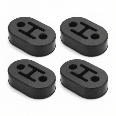   4 Stück Auto Auspuff Aufhänger 2 Loch Universal Gummi Auspuff Halterung Sch...
