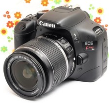 Canon Kiss X4 DSLR Camera Kit 18MP Full HD Video Smartphone Transfer Ready
