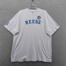 FISLL WNBA Chicago Sky Angel Reese No. 5 T Shirt White XXL Tee NEW