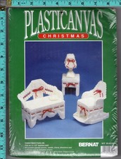 "Christmas Parlor"  1992 Bernat Plasticanvas Christmas 95-8530-00 for 11 " Dolls