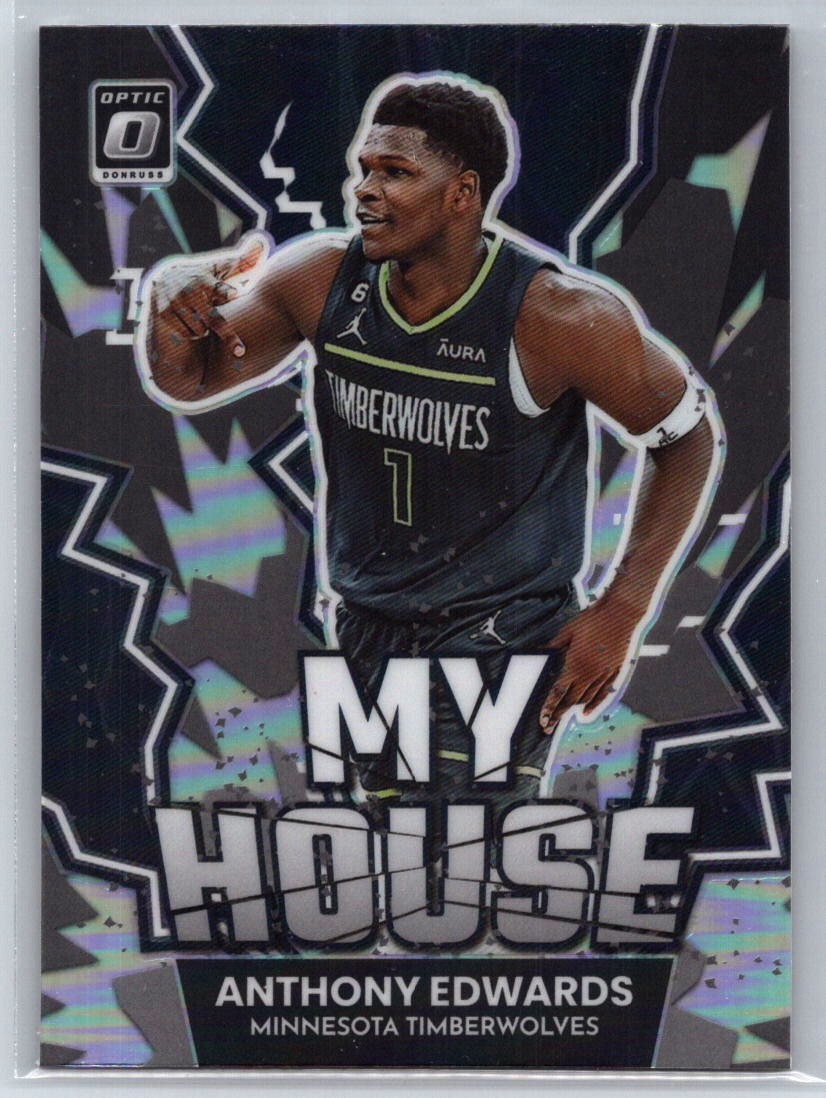 ANTHONY EDWARDS 2022-23 Panini Donruss Optic My House Silver Prizm #19