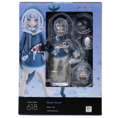 Max Factory Figma Hololive Production Gawr Gura Figure blue