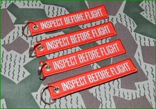 4 x Inspect Before Flight keychain aviation Tag