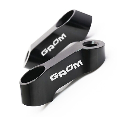 Black M10 Mirror Extender Riser Adaptor For GROM 125cc MSX125 Grom 2013-2022