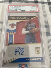 2019-20 Panini Donruss RJ BARRETT Auto RC LOT Blue /35 / Red /49 PSA 10 Gem MT 