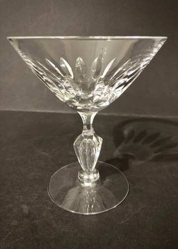 5 Tiffin Champagner/Sherbet Gläser, "Festival" #17640 Geschnittener Stiel