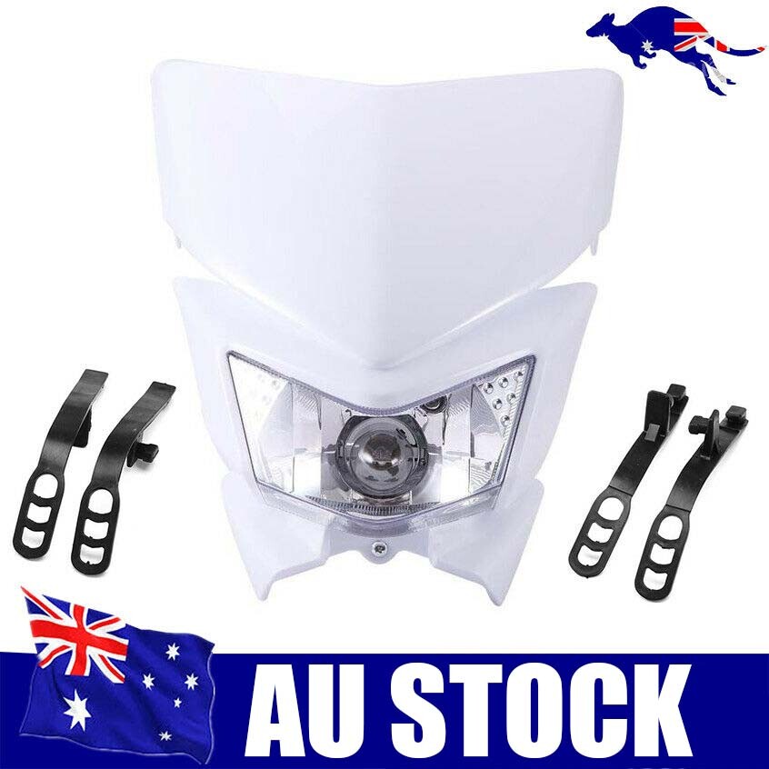 HAPPY！ White Dirt Bike Motorcycle Headlight For HONDA XR CRF 150