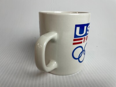 1992 USA Olympic Logo Coffee Mug Cup Ceramic Collectors Item White Vintage  | eBay