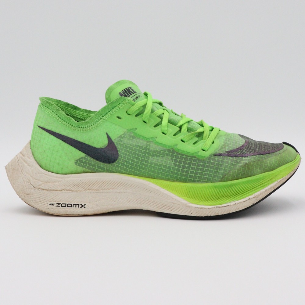 Nike ZoomX Vaporfly NEXT% Electric Green Black AO4568-300 Mens 6.5 Womens 8 US