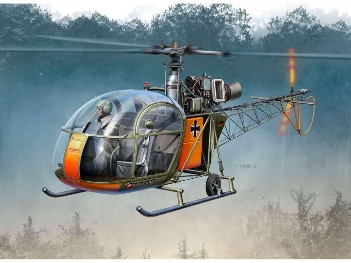 Revell 03804 1:32nd scale Aerospatiale Alouette II