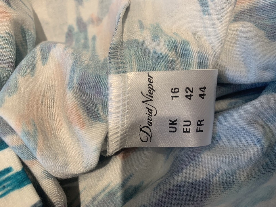 BNNT ladies DAVID NIEPER size 16 colourful jersey top eBay