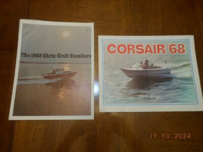 Two 1968 Chris-Craft catalogs Cavaliers and Corsair