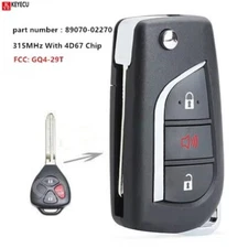 Upgraded Flip Remote Key for Toyota Matrix , for Pontiac Vibe 2009 2010 GQ4-29T