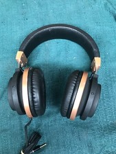 Headphones - Double - Headband - 3.5mm Jack - Ear Cup - Black/Brown - Tested