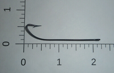 100 MUSTAD no.7 BLACK CHESTERTOWN HOOKS SPECIAL LONG SHANK (NEW PATTERN) 3300