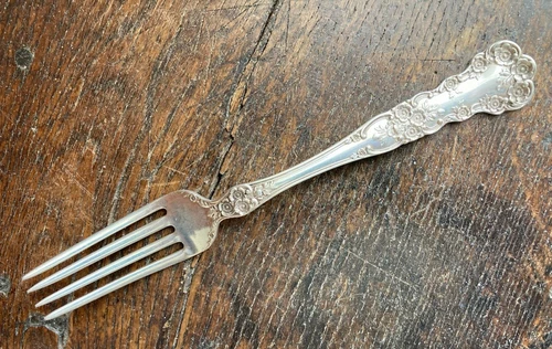 Antique Sterling GORHAM BUTTERCUP 1899 Dinner Fork No Mono ART NOUVEAU FLORAL