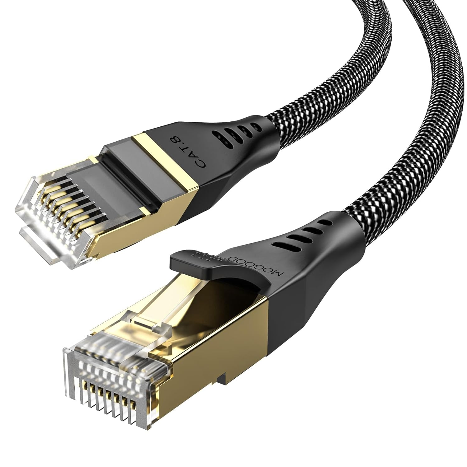Heavy Duty 6FT Cat8 Ethernet Cable 40Gbps 2000MHz Indoor Outdoor Use-image