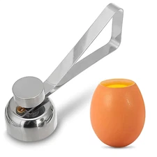Stainless Steel Egg Cracker Tool - Egg Cracker Cutter Egg Opener Topper Cutter E