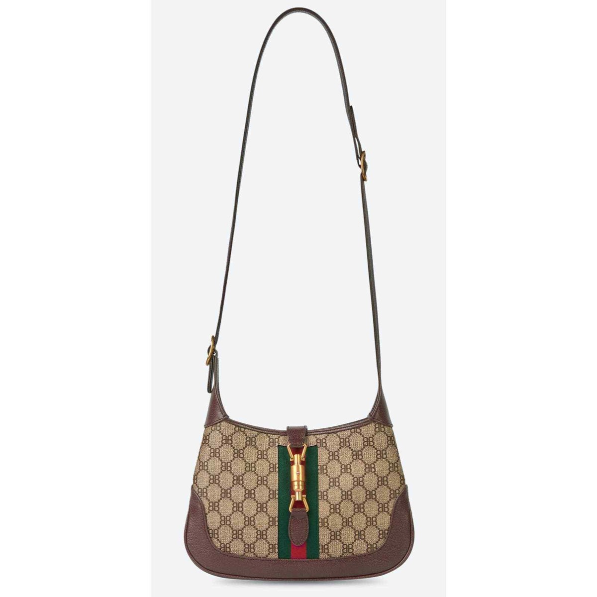 Balenciaga Small Hobo Hacker Supreme Coated Canvas BB Logo Handle