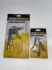 Central Pneumatic Blow Gun Item 68260 + Item 68263 Lever Style Blow Gun Set of 2