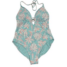 Vineyard Vines Women's One Piece Swimsuit Size Large Cay Floral Island Pattern