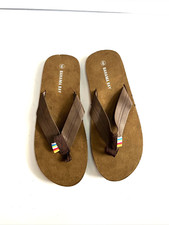 NEW Bahama Bay Brown Flip Flops Women Size 9