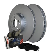 Front Brake Kit 342mm Rotors Bosch Ceramic Pads For MB W205 C205 A205 Sport Pkg