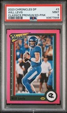 2023 WILL LEVIS PSA 9 Panini Chronicles Draft Picks Classics Premium Ed. PINK