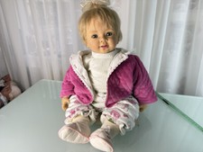Künstlerpuppe Monika Gerdes Sammler Resin Puppe 56 cm.  Top Zustand 