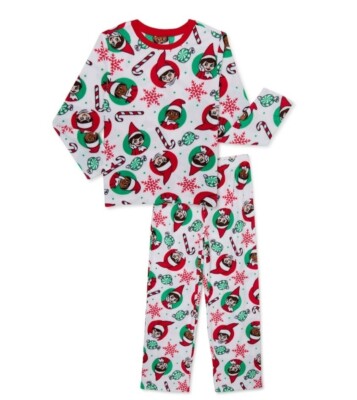 Kids Elf On The Shelf Pajamas boys girls Size 4-5