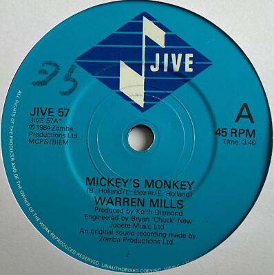 Warren Mills - Mickey s Monkey - 7'' Vinyl Single