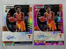 Jordan Bowden 2020-21 Panini Prizm Draft Picks Red Ice & Hyper RC Prospect Auto