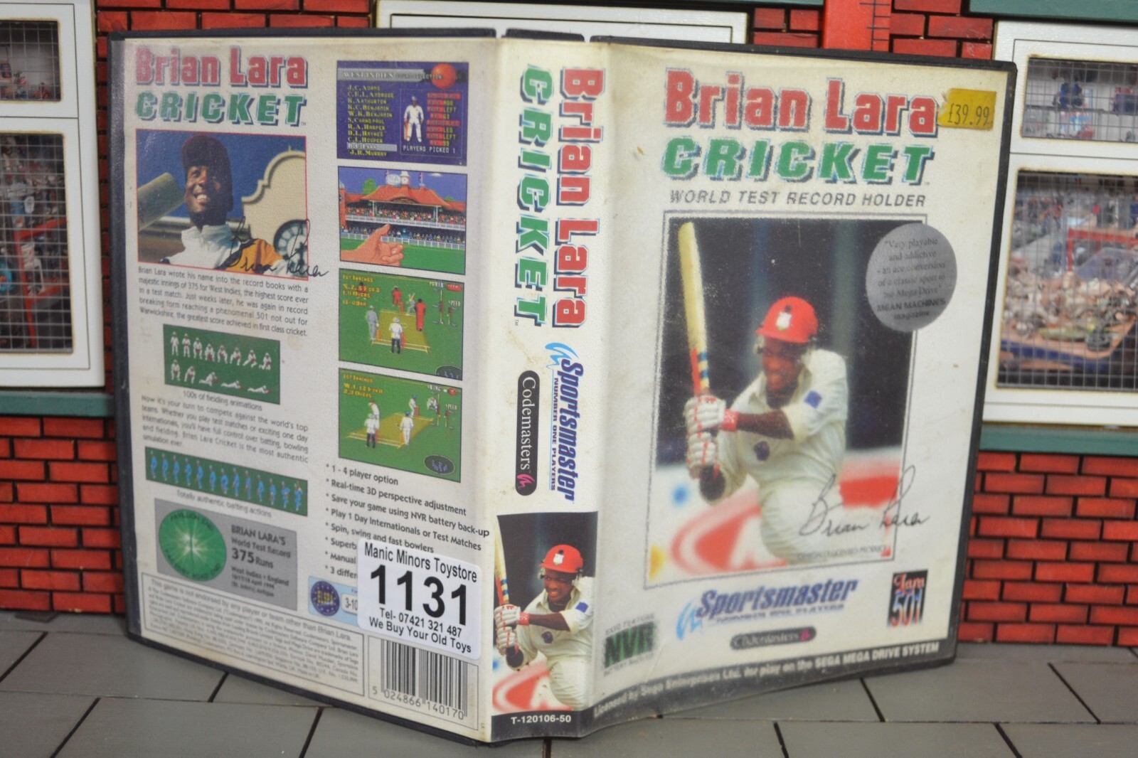 Juego de consola Sega Megadrive - Brian Lara Cricket - Sin manual - #1131