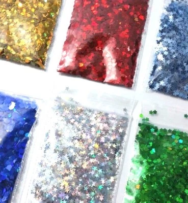 10g Sequins Star Hex Heart Flower Diamond Nail Art Confetti Occasion Hand Craft