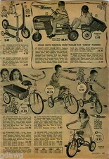 1953 ADVERTISEMENT Bike Bicycle Rollfast Big 'N Little Delivery Trike Chrysler
